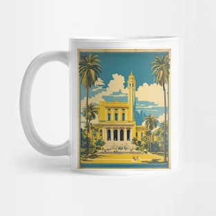 Art Museum Sao Paulo Brazil Vintage Tourism Travel Poster Mug